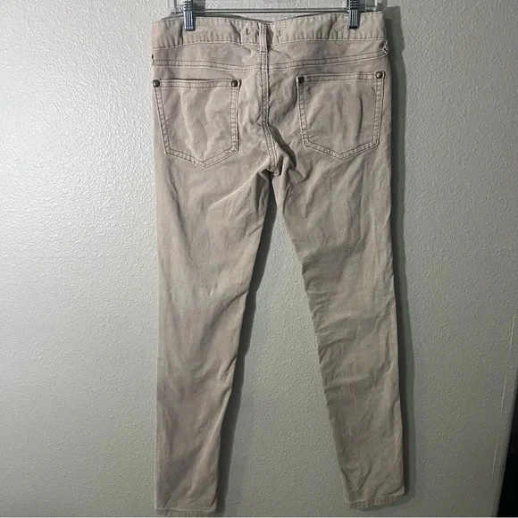Free People Beige Corduroy Pants - Sz 28 inseam 31.5inch - Picture 2 of 5